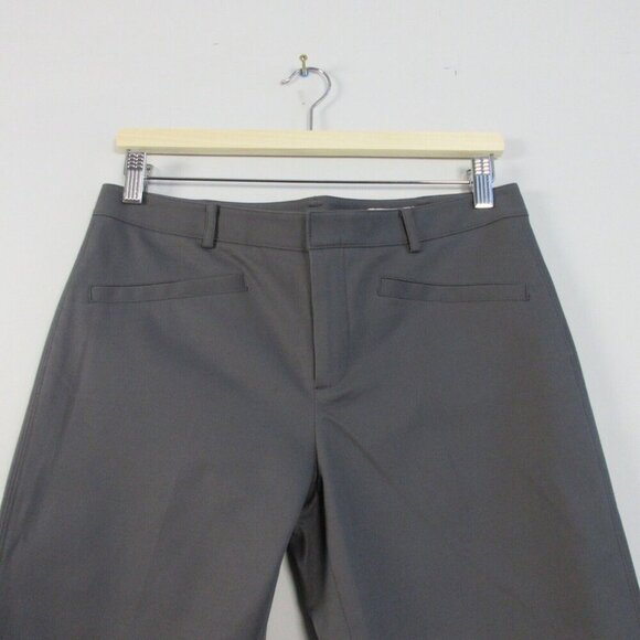 Club Monaco Capri Pants Women 6 Black Cotton Blend Mid Rise Cropped Casual 314 - Picture 5 of 10